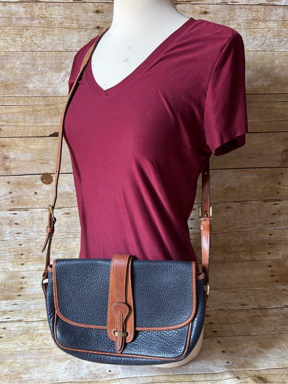 Vintage Dooney & Bourke Equestrian All Weather Leather